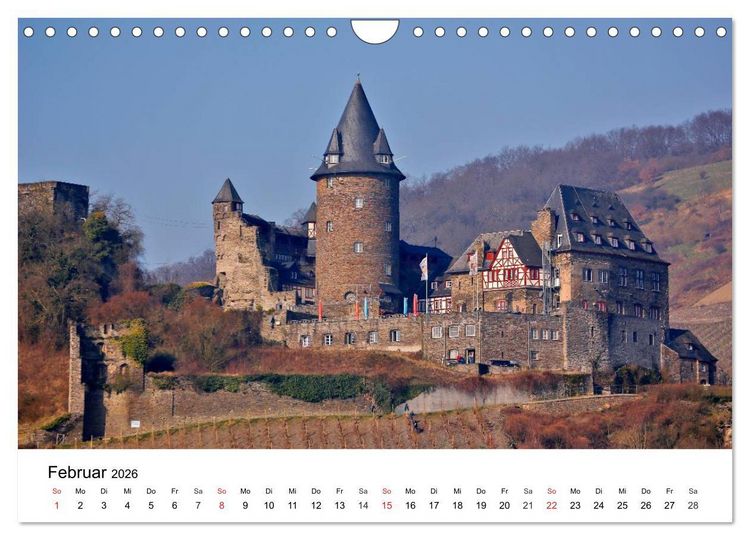 Produktbild: Rhein und Burgen (Wandkalender 2026 DIN A4 quer), CALVENDO Monatskalender