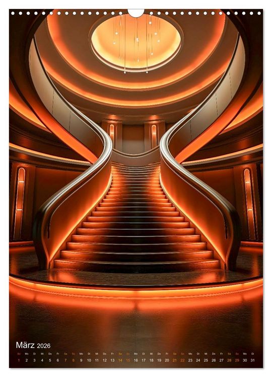Produktbild: Treppen Architektur (Wandkalender 2026 DIN A3 hoch), CALVENDO Monatskalender