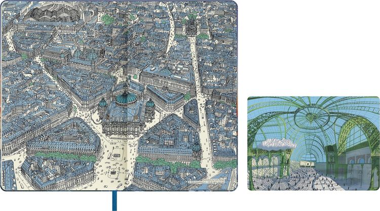 Produktbild: Moleskine I AM the city Paris Notizbuch limitierte Ausgabe, L/A5, liniert, fester Einband