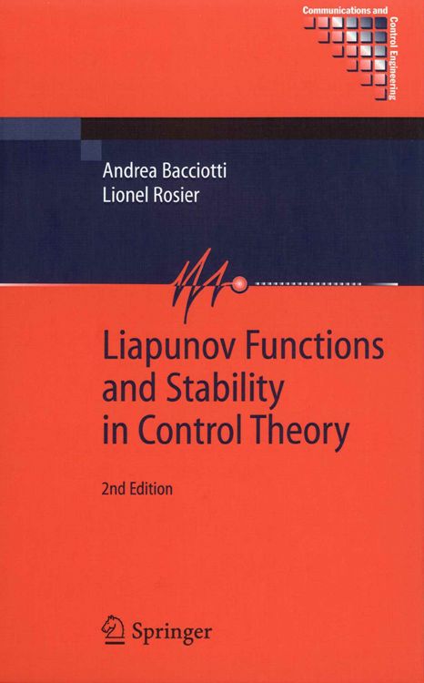 Produktbild: Liapunov Functions and Stability in Control Theory