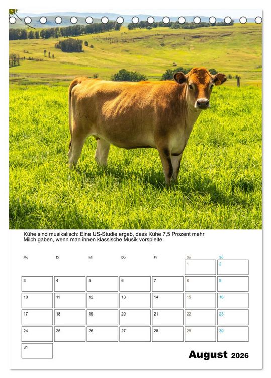 Produktbild: Liebenswerte Landtiere (Tischkalender 2026 DIN A5 hoch), CALVENDO Monatskalender