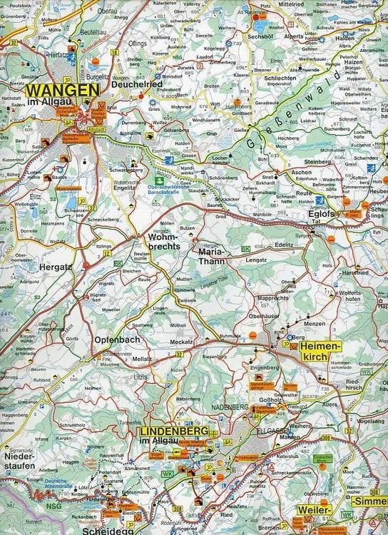 Produktbild: Westallg&auml;u, N&ouml;rdl. Bregenzerwald, Kleinwalsertal Wander- und Freizeitkarte