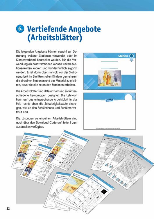 Produktbild: Arbeitsmaterial Grundschule. Stationenlernen Religion: Mose, Prophet Gottes