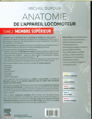 Produktbild: Anatomie de l'appareil locomoteur