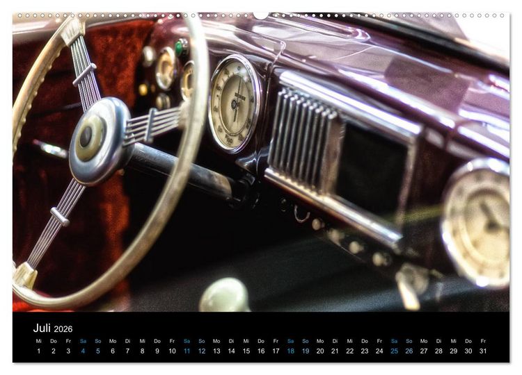 Produktbild: CLASSIC COCKPITS - Funktionale Kunstwerke aus einer anderen Zeit (hochwertiger Premium Wandkalender 2026 DIN A2 quer), Kunstdruck in Hochglanz