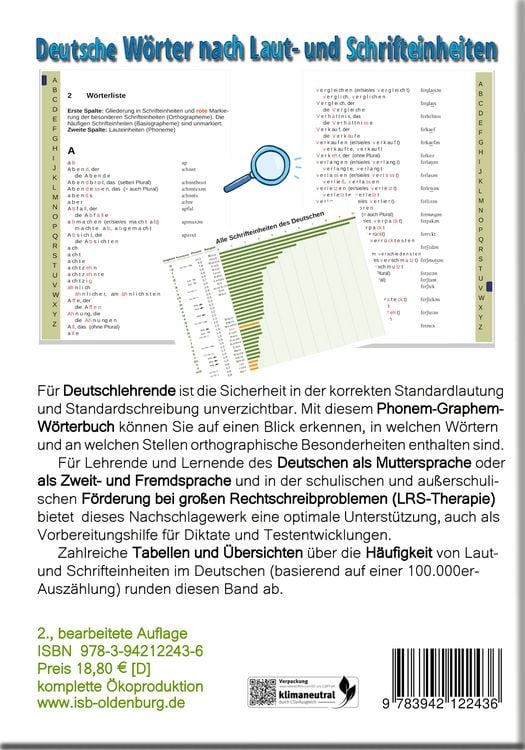 Produktbild: Deutsche W&ouml;rter nach Laut- und Schrifteinheiten gegliedert