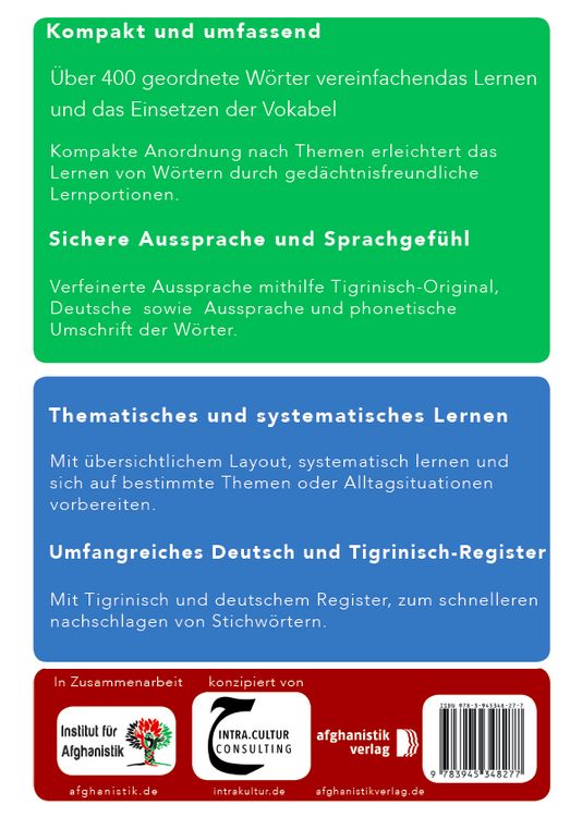 Produktbild: Gro&szlig;er Lernwortschatz Deutsch-Tigrinisch f&uuml;r Deutsch als Fremdsprache
