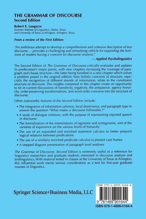 Produktbild: The Grammar of Discourse