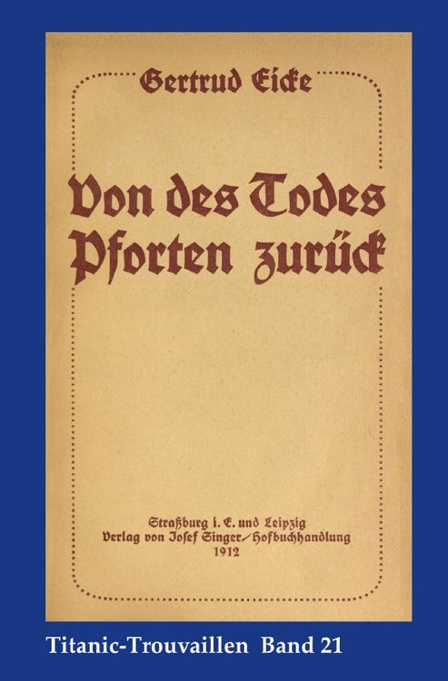 Produktbild: Titanic-Trouvaillen / Von des Todes Pforten zur&uuml;ck