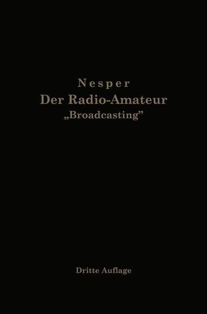 Produktbild: Der Radio-Amateur "Broadcasting"