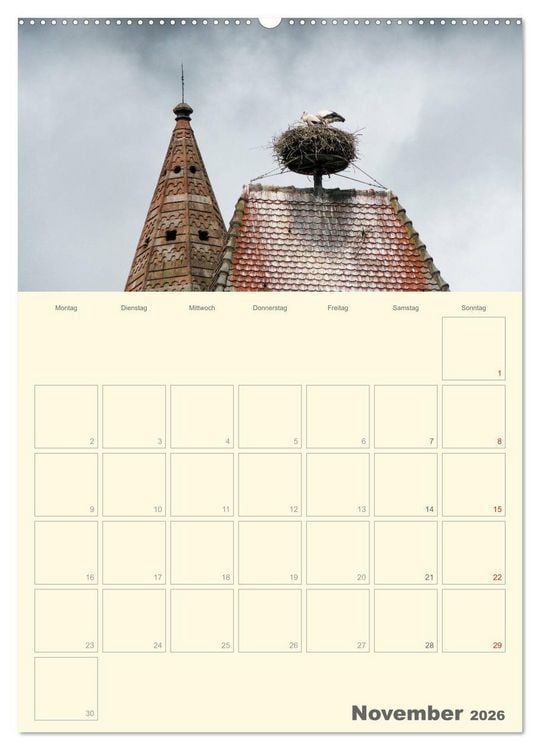 Produktbild: Unterwegs im Elsass &ndash; Terminplaner (Wandkalender 2026 DIN A2 hoch), CALVENDO Monatskalender