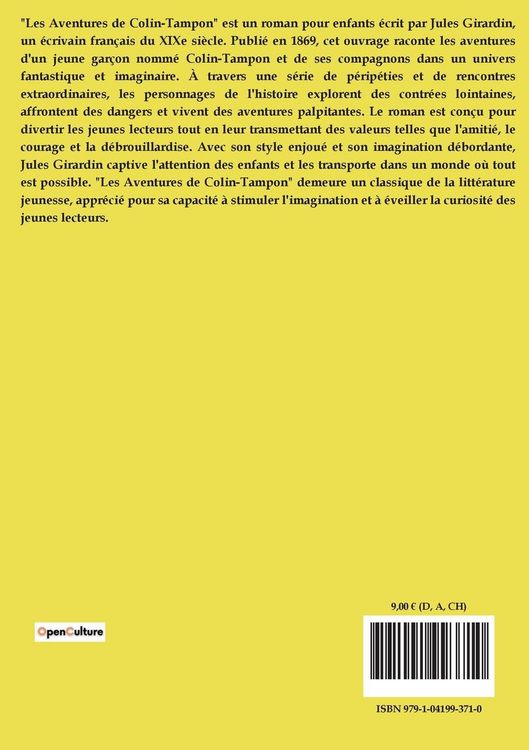 Produktbild: Les Aventures de Colin&shy; Tampon