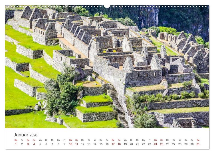Produktbild: Macchu Picchu (Wandkalender 2026 DIN A2 quer), CALVENDO Monatskalender
