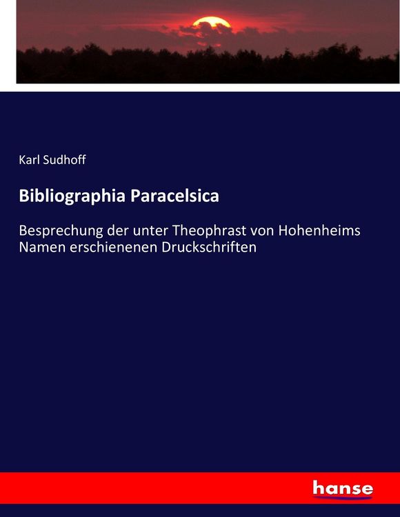 Produktbild: Bibliographia Paracelsica