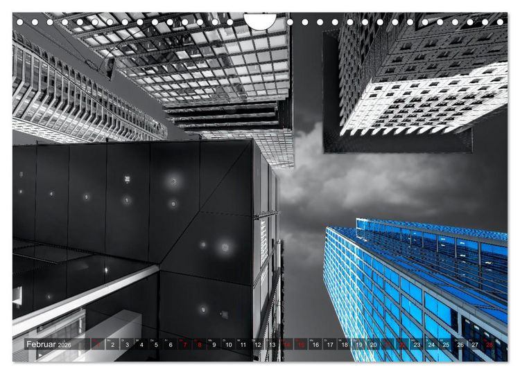 Produktbild: MAINHATTEN architektur kunst (Wandkalender 2026 DIN A4 quer), CALVENDO Monatskalender
