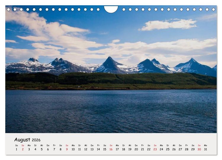 Produktbild: Auf dem Weg zum Nordkap (Wandkalender 2026 DIN A4 quer), CALVENDO Monatskalender