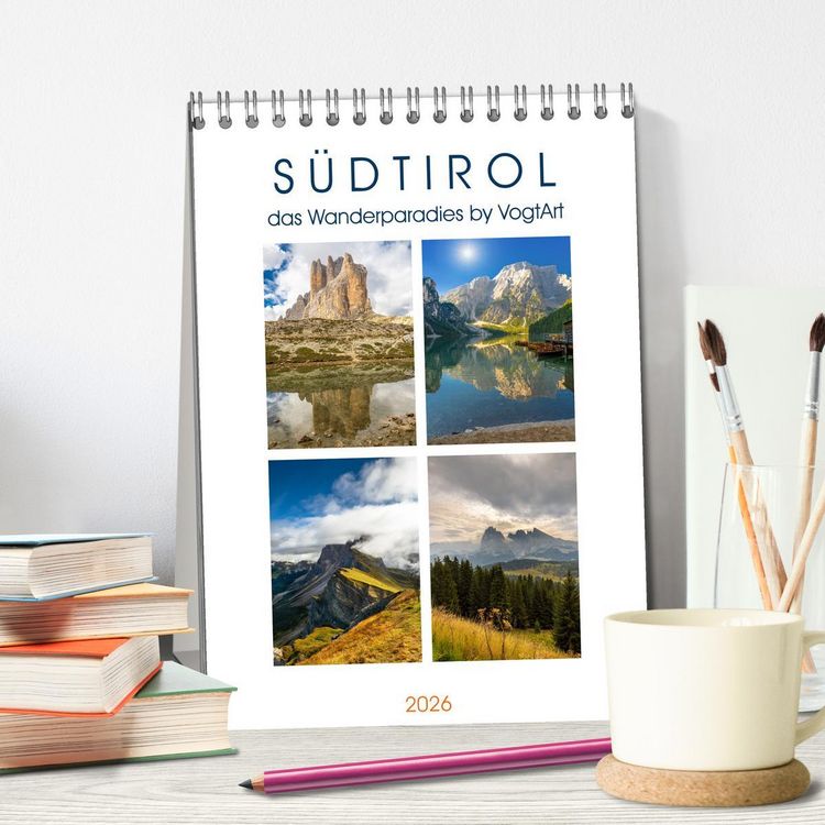 Produktbild: S&uuml;dtirol, das Wanderparadies (Tischkalender 2026 DIN A5 hoch), CALVENDO Monatskalender