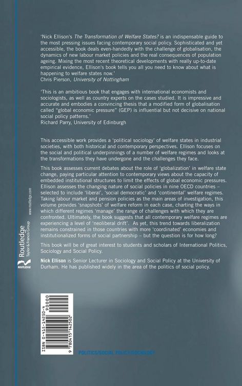 Produktbild: The Transformation of Welfare States?