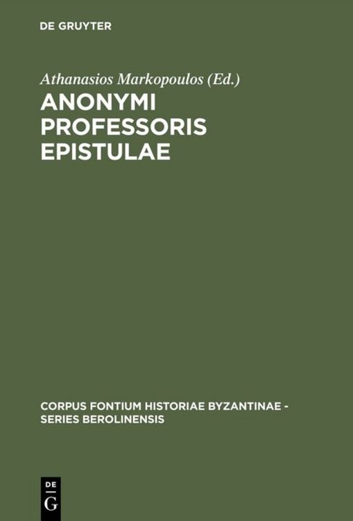 Produktbild: Anonymi Professoris Epistulae