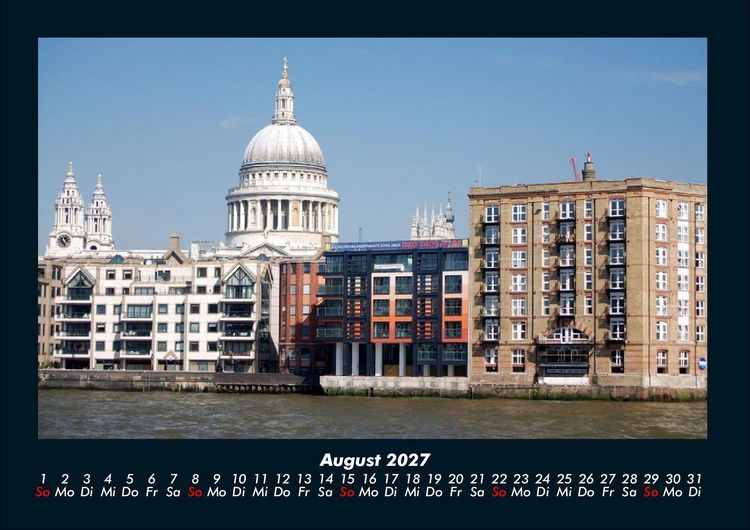 Produktbild: London 2027 Fotokalender DIN A4