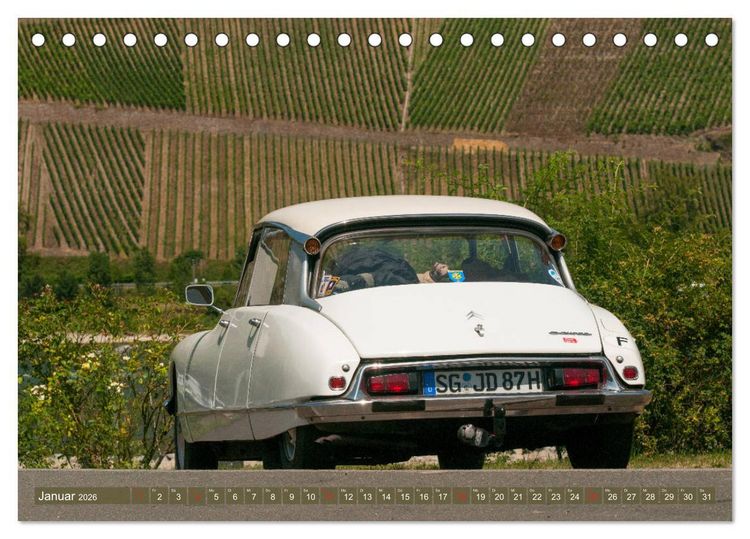 Produktbild: Citro&euml;n DS G&ouml;ttin im Mittelrheintal (Tischkalender 2026 DIN A5 quer), CALVENDO Monatskalender