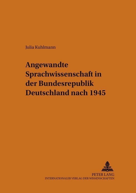 Produktbild: Angewandte Sprachwissenschaft in der Bundesrepublik Deutschland nach 1945