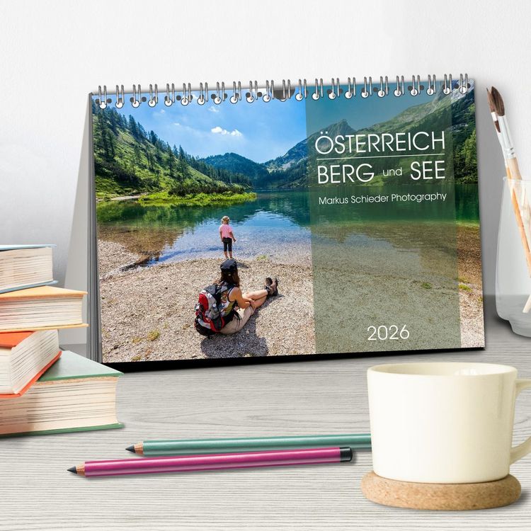 Produktbild: &Ouml;sterreich Berg und See (Tischkalender 2026 DIN A5 quer), CALVENDO Monatskalender