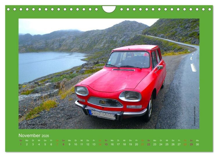 Produktbild: Abenteuer Citroen Ami 8 (Wandkalender 2026 DIN A4 quer), CALVENDO Monatskalender