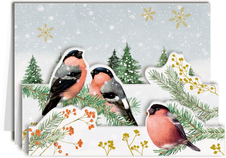 Produktbild: Marjoleins Wintergr&uuml;&szlig;e, Mini-Adv.kal.-Sort. Pop-up (Bastin)