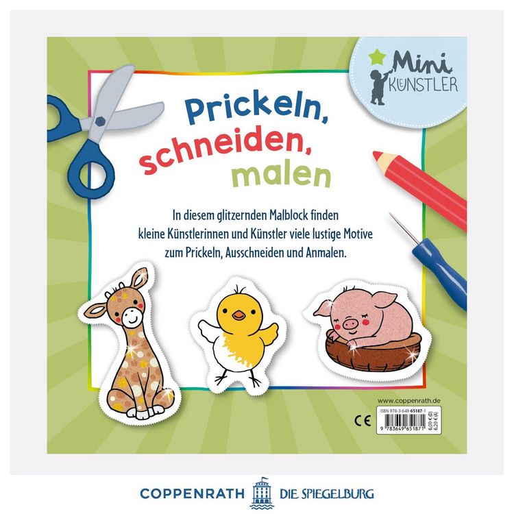 Produktbild: Mein erster Glitzer-Malspa&szlig; zum Schneiden und Prickeln
