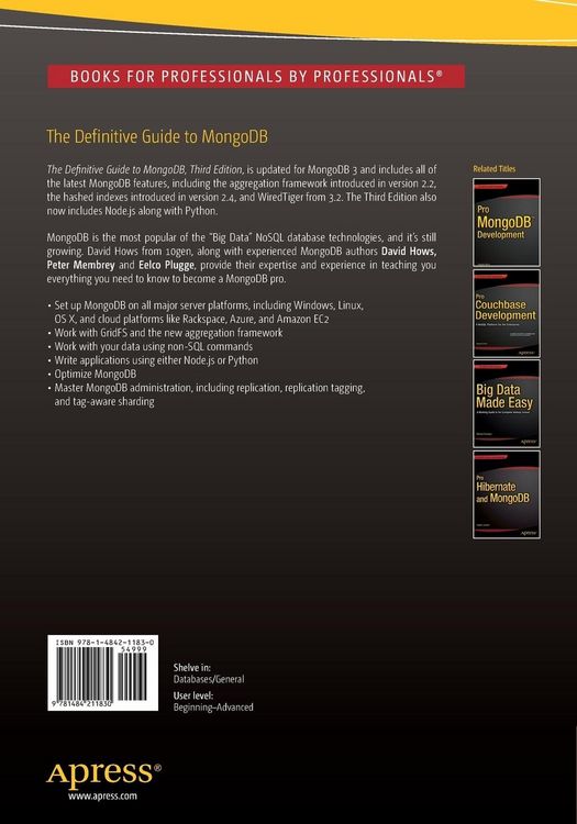 Produktbild: The Definitive Guide to MongoDB