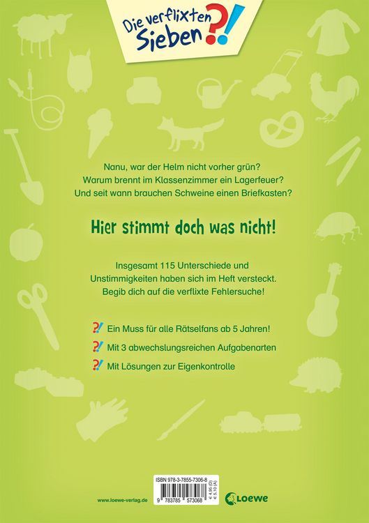 Produktbild: Die verflixten Sieben - Mein gro&szlig;es Fehler-Such-Buch