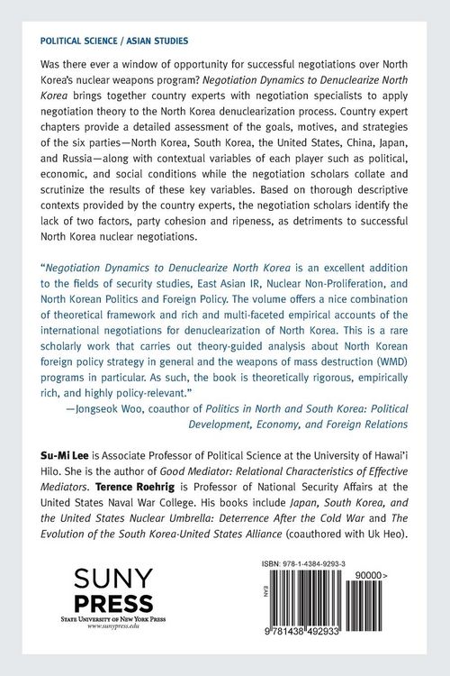 Produktbild: Negotiation Dynamics to Denuclearize North Korea