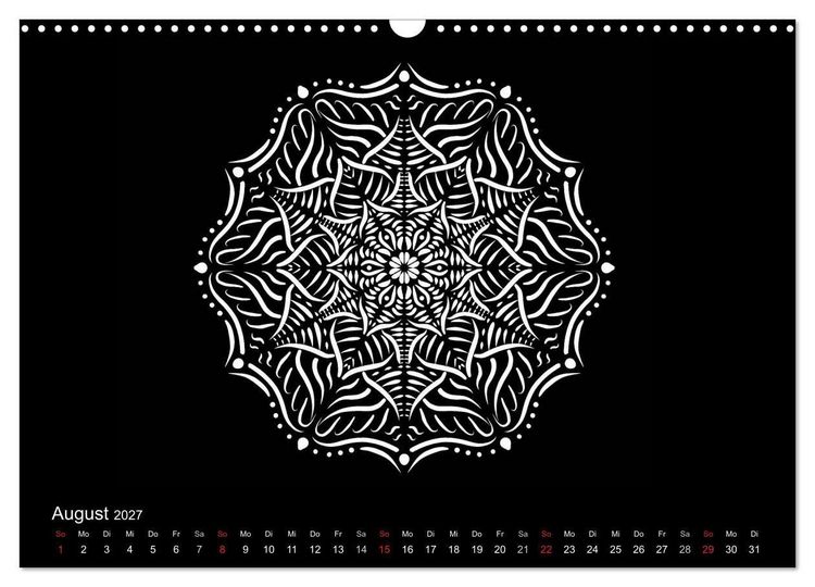 Produktbild: Entspannung und Ruhe durch Mandalas (Wandkalender 2027 DIN A3 quer), CALVENDO Monatskalender