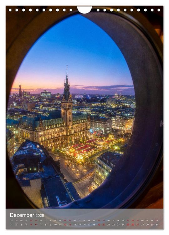 Produktbild: Hamburg - Die sch&ouml;nste Hafenstadt (Wandkalender 2026 DIN A4 hoch), CALVENDO Monatskalender
