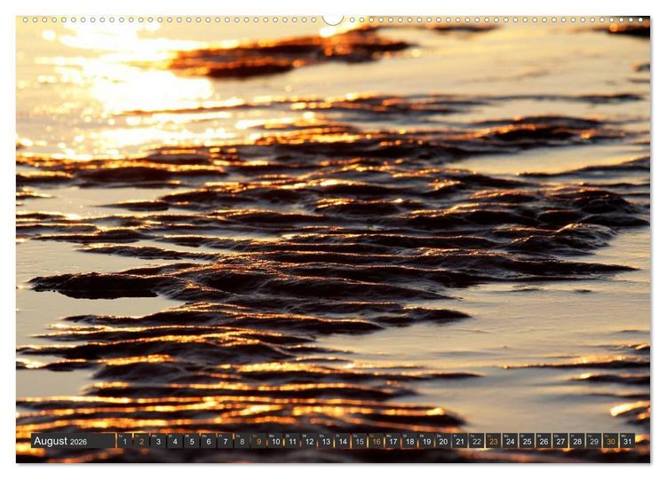 Produktbild: F&ouml;hr und Amrum - Spazierg&auml;nge am Meer (hochwertiger Premium Wandkalender 2026 DIN A2 quer), Kunstdruck in Hochglanz
