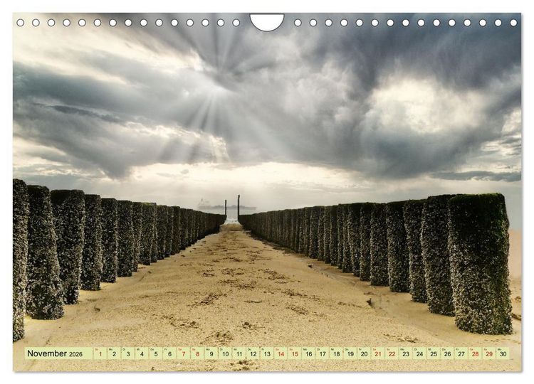 Produktbild: Zeeland - Urlaubstr&auml;ume am Strand von Breskens (Wandkalender 2026 DIN A4 quer), CALVENDO Monatskalender