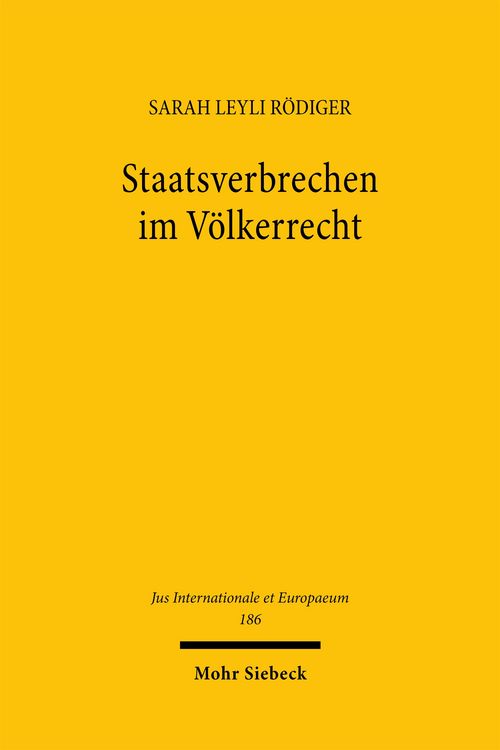 Produktbild: Staatsverbrechen im V&ouml;lkerrecht