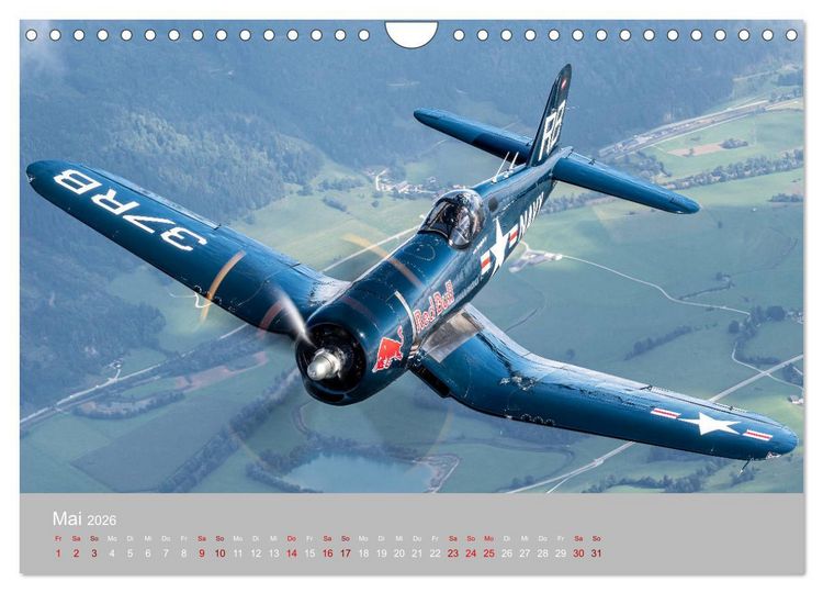 Produktbild: Fliegende Legenden - Warbirds (Wandkalender 2026 DIN A4 quer), CALVENDO Monatskalender