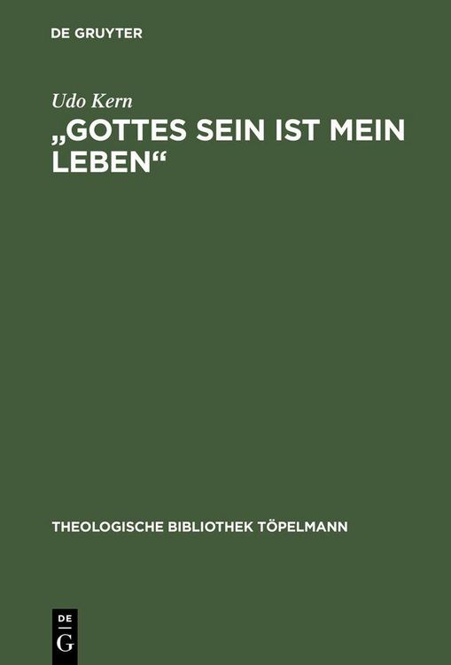 Produktbild: "Gottes Sein ist mein Leben"