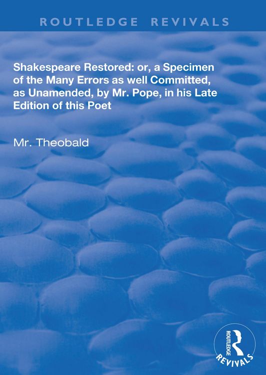 Produktbild: Shakespeare Restored