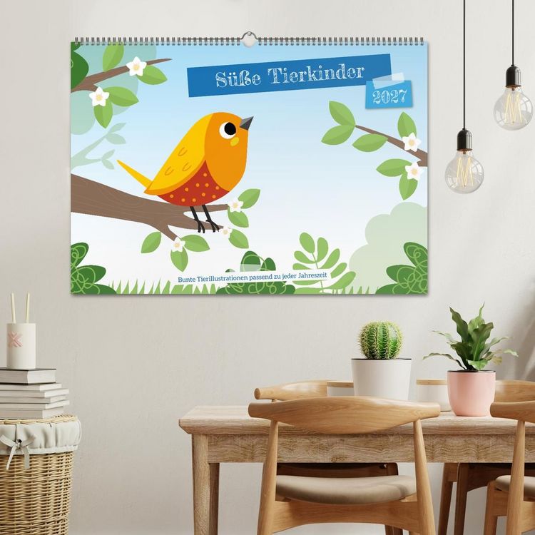 Produktbild: S&uuml;&szlig;e Tierkinder (Wandkalender 2027 DIN A2 quer), CALVENDO Monatskalender