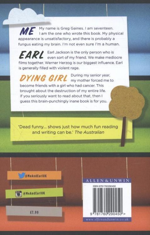 Produktbild: Andrews, J: Me and Earl and the Dying Girl