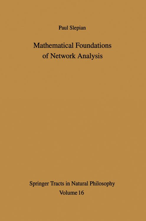 Produktbild: Mathematical Foundations of Network Analysis