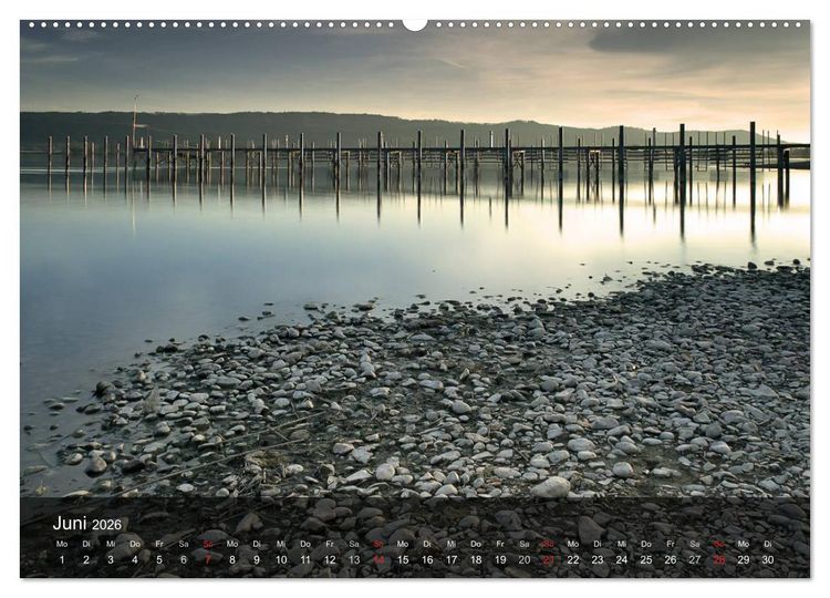 Produktbild: Stimmungsvoller Bodensee (hochwertiger Premium Wandkalender 2026 DIN A2 quer), Kunstdruck in Hochglanz