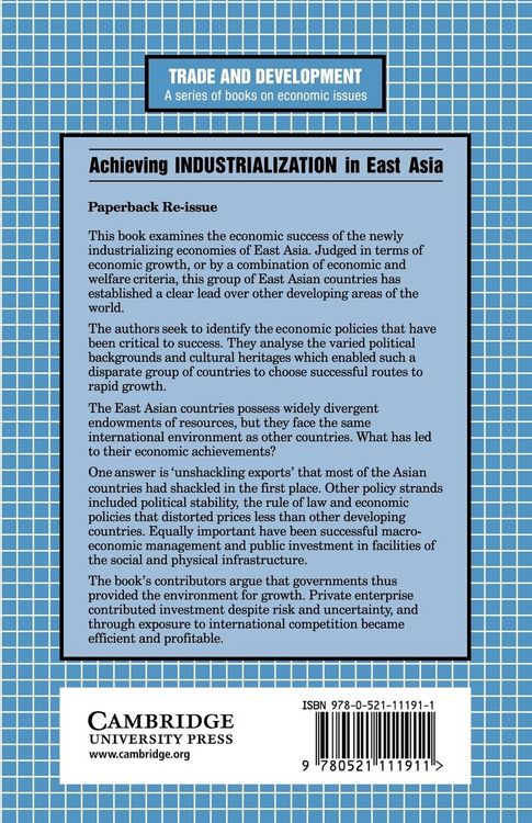 Produktbild: Achieving Industrialization in East Asia