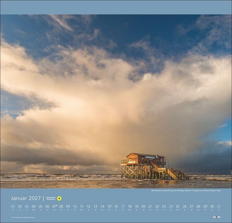 Produktbild: Nationalpark Wattenmeer Edition Kalender 2027 - Martin Stock