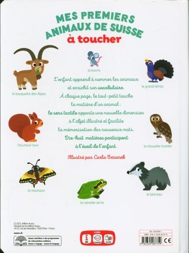 Produktbild: Mes premiers animaux de Suisse &agrave; toucher
