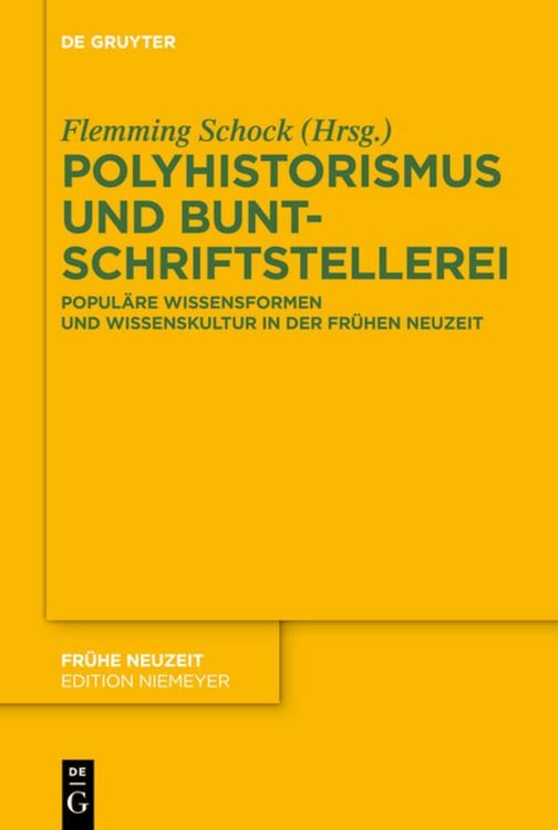 Produktbild: Polyhistorismus und Buntschriftstellerei