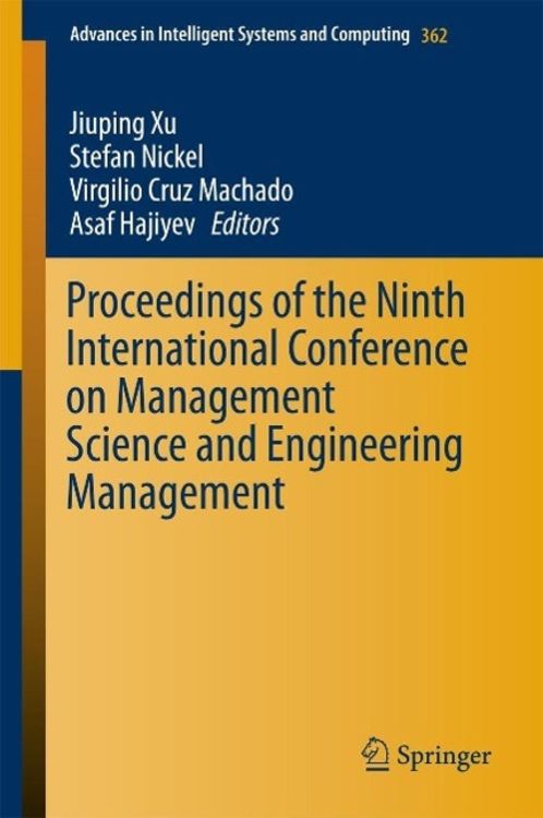 Produktbild: Proceedings of the Ninth International Conference on Management Science and Engineering Management